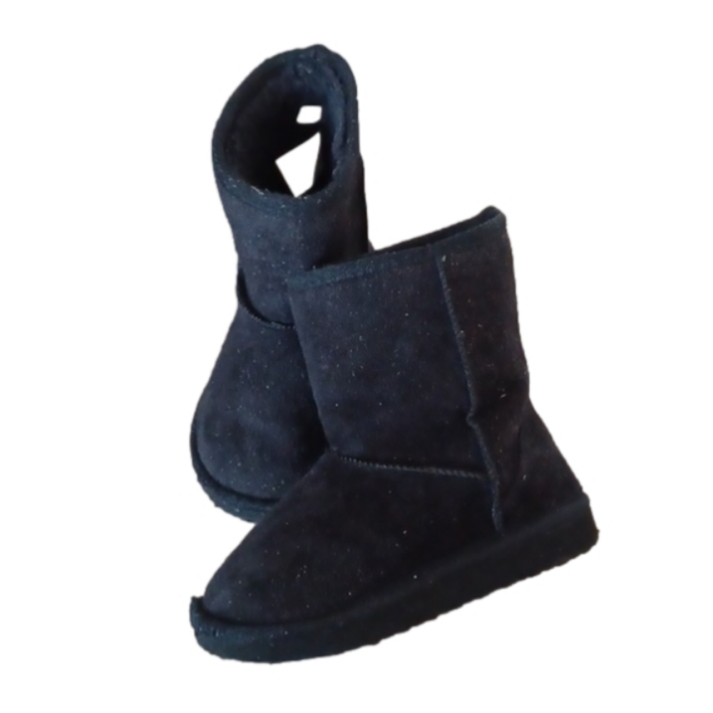 Mid-season black boots size toddler 8